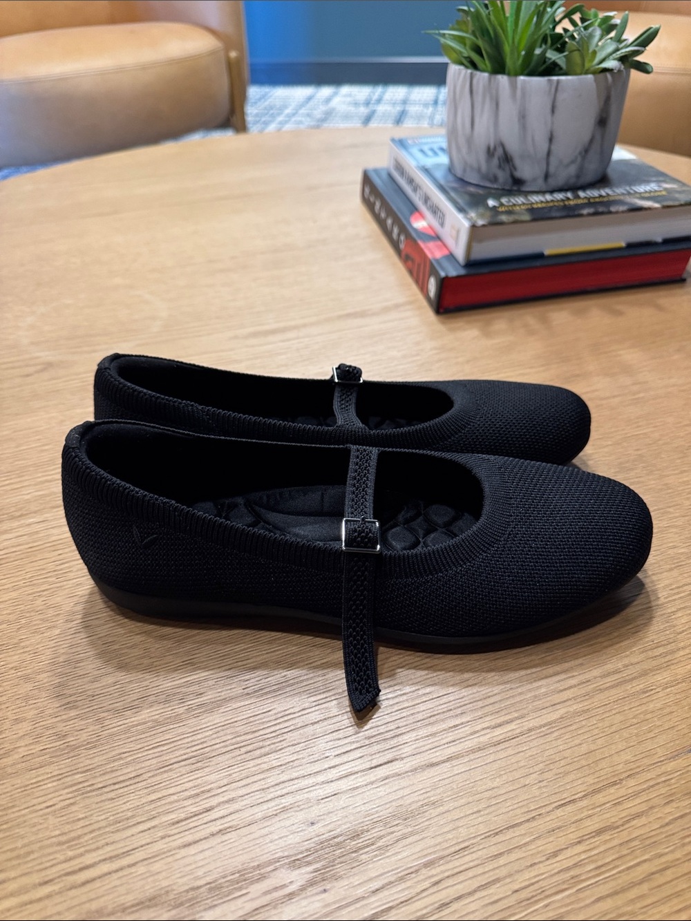 Vivala Black Mary Jane Knit Loafers with Cushioned Insole - Picture 3 of 7